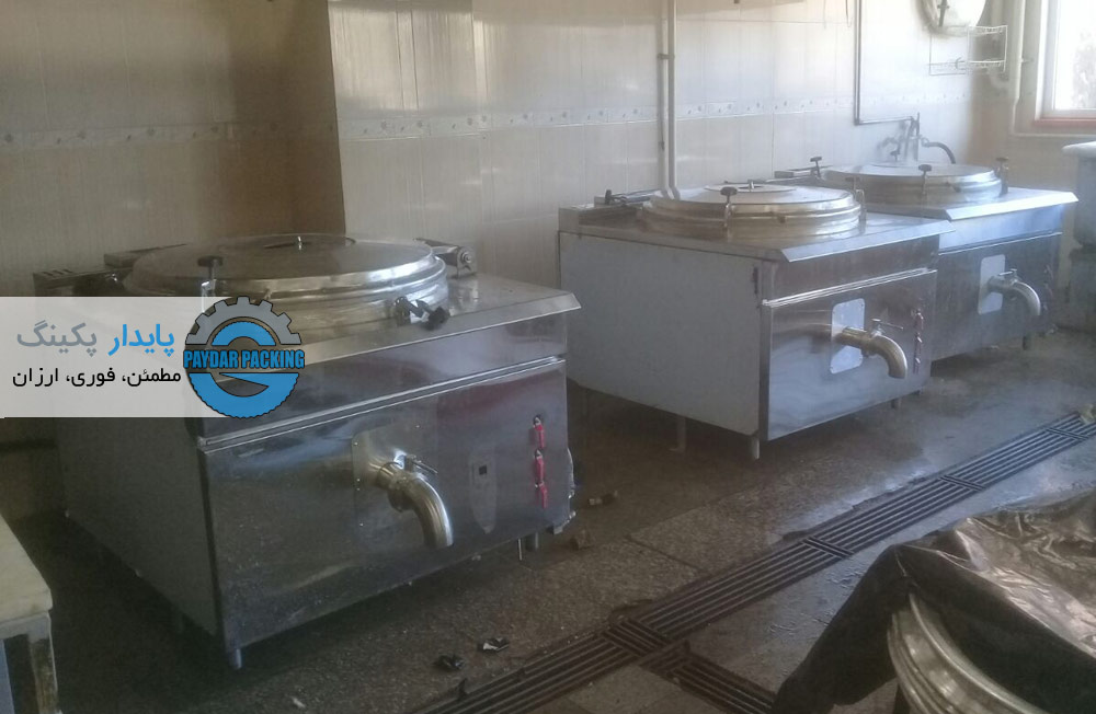 دیگ پخت صنعتی و آتش خانه دو جداره